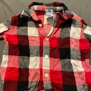 Little Lad 24m Plaid Long Sleeve Button Shirt